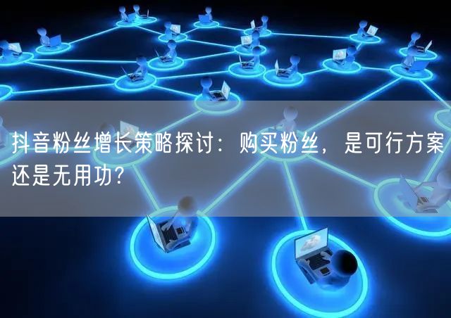 抖音粉丝增长策略探讨：购买粉丝，是可行方案还是无用功？