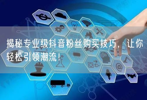 揭秘专业级抖音粉丝购买技巧，让你轻松引领潮流！